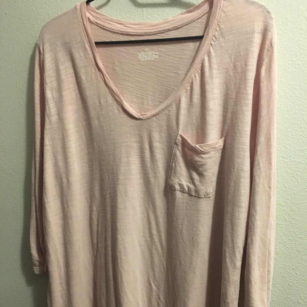 Lane Bryant 3/4 length sleeve Girlfriend tee 22/24